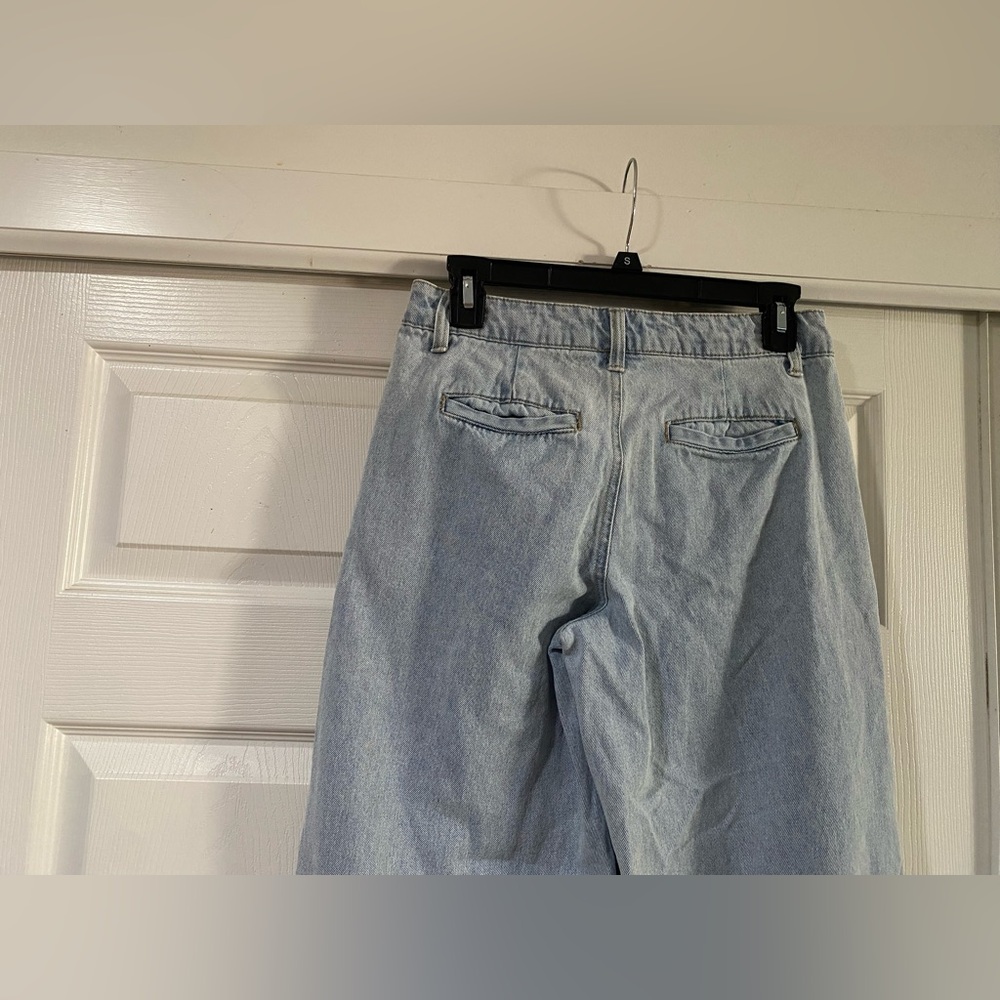 RSQ Women's Wide Leg Denim Cargo Jeans Size 26 - Picture 8 of 10